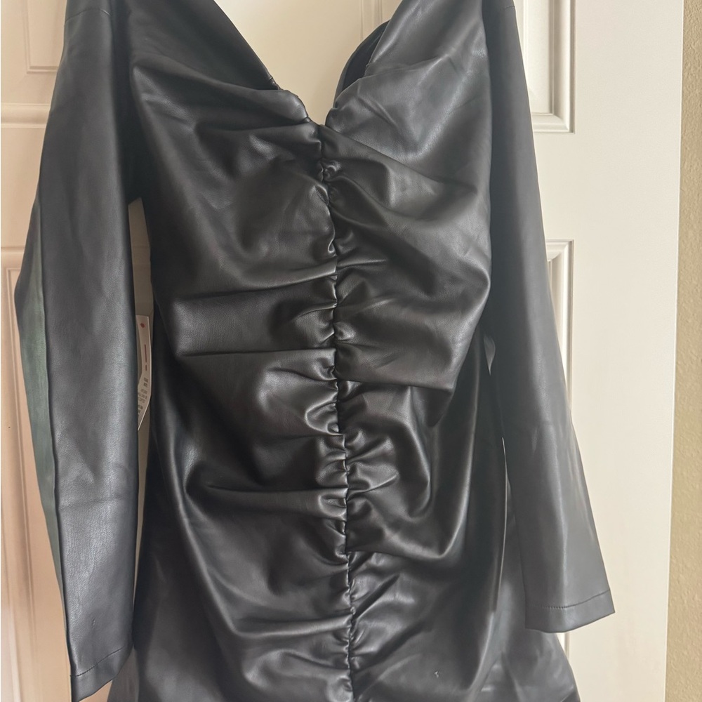 Bardot NWT Leather Dress - Picture 3 of 7